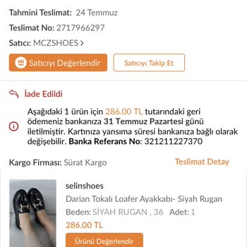 Trendyol Ücret İadesi Yapılmadı