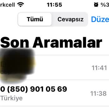 0850 901 05 69 Numaradan Gelen Arama!