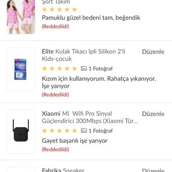 Trendyol Her Yorum Reddediliyor