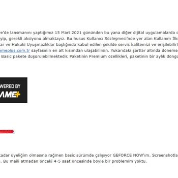 Geforce Now Parasını Verdiğim Hizmeti Basic Üyeye Kısıtladı
