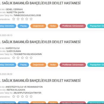 Bahçelievler Devlet Hastanesi Ameliyat İşlemleri Hk.