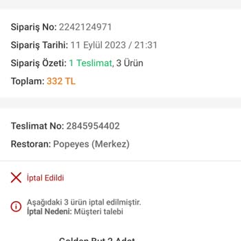 Trendyol Yemek Ücret İadesi Yapılmadı