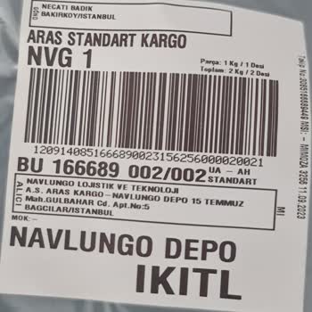 Aras Kargo - Yalova İstanbul Arası 4 Gün