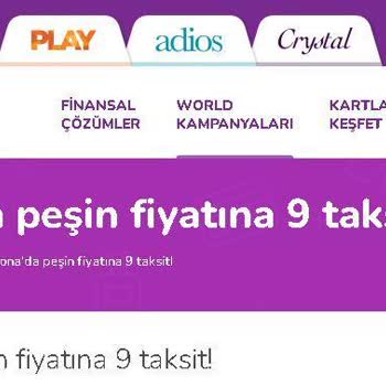 Yapı Kredi Bankası Bellona (5000 TL Üzeri Peşin Harcamalar 9 Taksit)