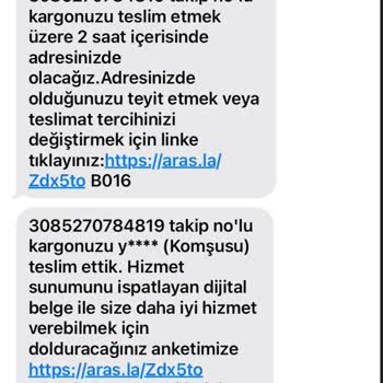 Aras Kargo Meltem Şubesi Ve Çağrı Merkezi Çalışanlarının Sorumsuzluğu