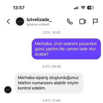 Lutvelizade Para İadesi Yapılmıyor