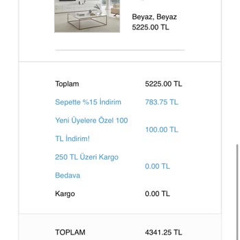 Enza Home Yataş Online Sipariş İade Edilmiyor!