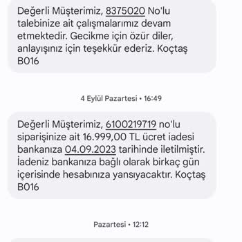 Koçtaş Mağduriyet İçin Kupon Tanımlanması
