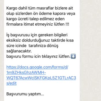 Evde Ekişi Paketleme Maltın Group Başvuru Şikayet