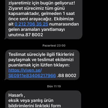Vivense Alışverişi Ürün Teslimatı