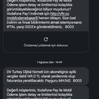 Payguru Vodafone Hattımın Mobil Ödemeye Açılması Ve Bilinmeyen Abonelik Başlatılması