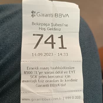 Garanti BBVA Bekirpaşa Şubesindeki Memurların Davranışları