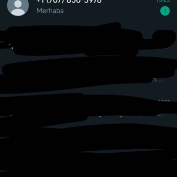 WhatsApp Şüpheli Mesaj