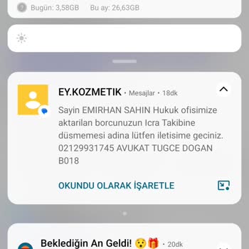 Ey Kozmetik Doğan Avukatlık Şikayet