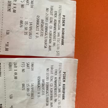 Pidem Korupark Sipariş Geç