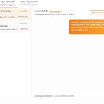 Casetag Trendyol Ve Mağaza Sorunları