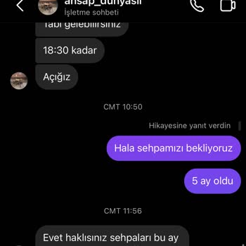 Ahsap_dunyasii (Instagram) Ürününün Teslim Edilmemesi
