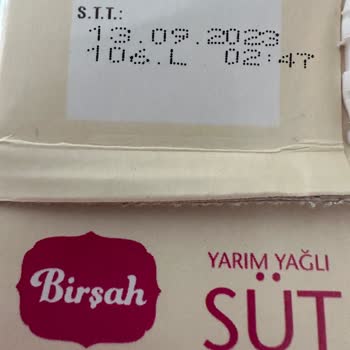 A101 Birşah Süt SKT Geçmiş