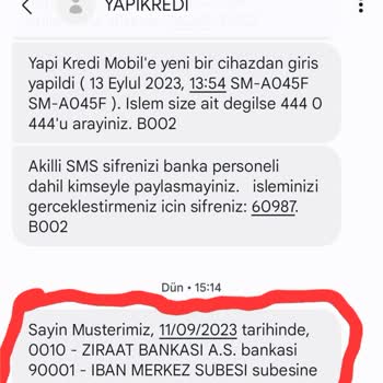 Yapı Kredi Bankası EFT Enin Hesabıma Geçmemesi
