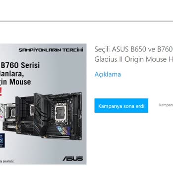 Asus İtopya Kampanya Olan Ürünü Nü Vermedi