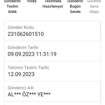 Sendeo Denilen İlgisiz Kargo Firması
