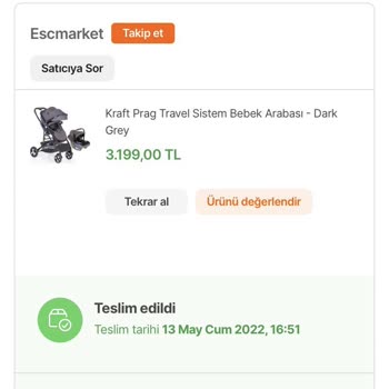 Kraft Bebek Arabası Garanti Sorunu