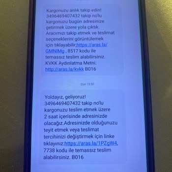 Aras Kargo Sinop Şubesinden Şikayetçiyim