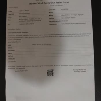 Monster Notebook Servisi Hakkında Şikayet