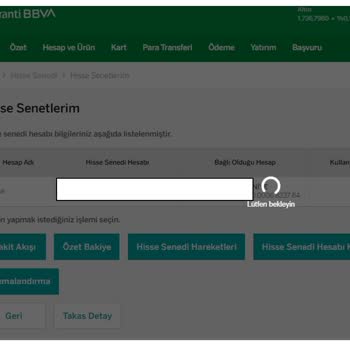 Garanti Bankası Borsa/hisse Uygulama Sorunu