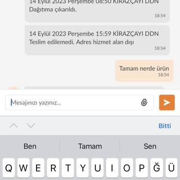 Trendyol Kurye Sorunu Yaşanması