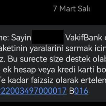 VakıfBank 6 Ay Faizsiz Kredi Kartı Borcu Ertelemelerine Uygulanan Faiz!