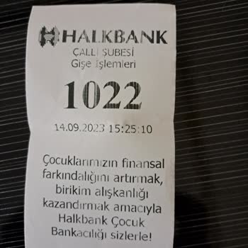 Halkbank Antalya Çallı Şubesi Vezneden İşlem Yapmak İçin ATM'ye Yönlendirildik