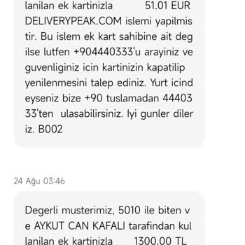 Garanti Bankası Harcama İtirazı