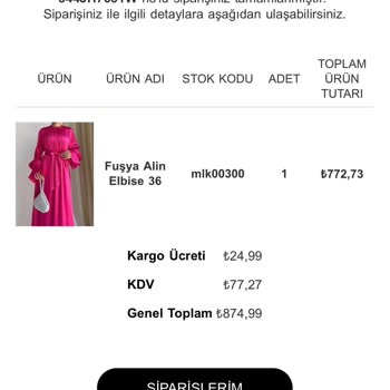 Melek Araz Giyim Sitesinden Alışveriş Sorunu