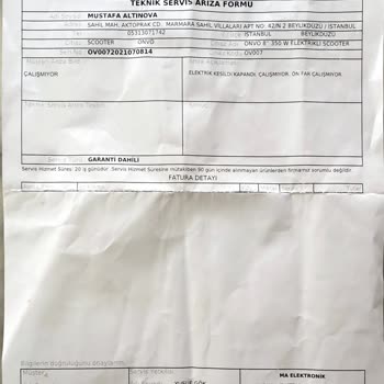 Onvo Merkez Yetkili Servise Sorunu.