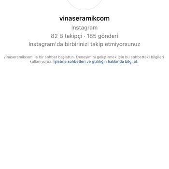 Vina Seramik Sipariş Numarası Ve Durumu Öğrenemiyorum
