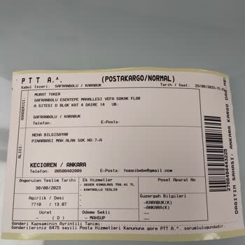 PttAVM Yanlış Ürün Gönderilmiş