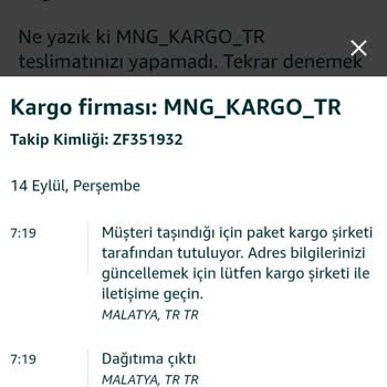 MNG Kargo Kargomu Teslim Etmiyor