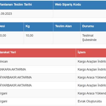 Yine Bir Perişanlık Ve Yine Bir Sürat Kargo Gerçeği