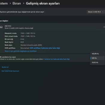 Monster Aryond V32 V1.3 165Hz Açamama Sorunu