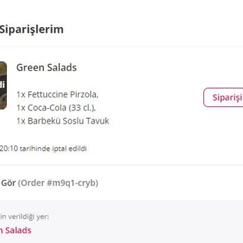 Yemeksepeti Siparişim 2 Saatte Gelmedi Ve Türlü Bahanelerle Geçiştirildim.