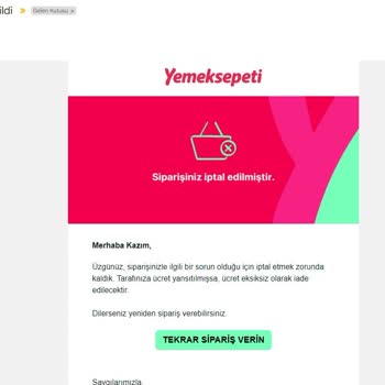 Yemeksepeti Siparişim 2 Saatte Gelmedi Ve Türlü Bahanelerle Geçiştirildim.