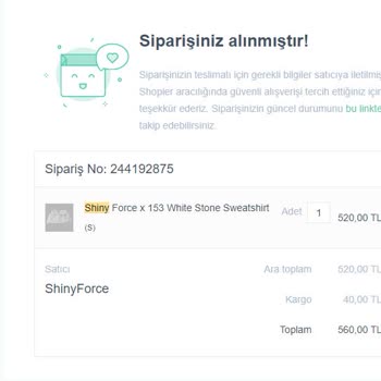 Shiny Force Kargom Hala Verilmedi