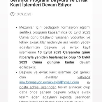 İstanbul Medeniyet Üniversitesi Verilen Hak Geri Alınamaz!