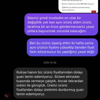 Savaşan Kanatlar Sipariş Verdiğim Ürünü Teslim Etmeyip Benden Fiyat Farkı İstemeleri