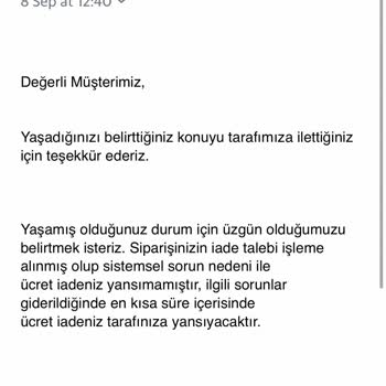 Gratis İade Edilmeyen Tutar