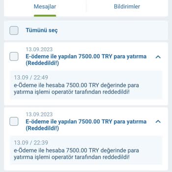 1xBet Para Yatırım Yapıldı Ama Para Ortada Yok
