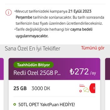 Vodafone Yüksek Teklifleri Kabul Etmeye Zorluyor.
