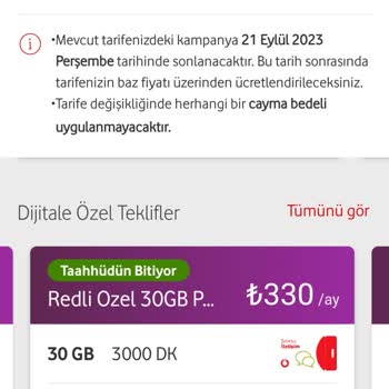 Vodafone Yüksek Teklifleri Kabul Etmeye Zorluyor.