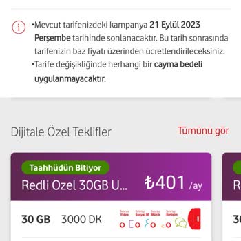 Vodafone Yüksek Teklifleri Kabul Etmeye Zorluyor.